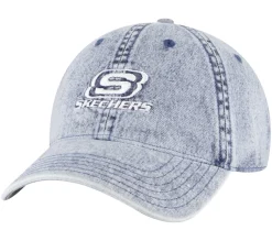 Denim Embroidered Hat