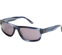 Elevated Rectangle Shiny Horn Sunglasses