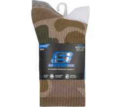 3 Pack Boys' Crew Camo Socks