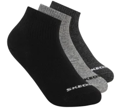 3 Pack Boys' Quarter Crew Cotton Socks