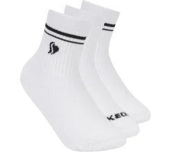 3 Pack Girls' Low Crew Ribbed Socks
