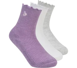 3 Pack Kids Ankle Lettuce Socks