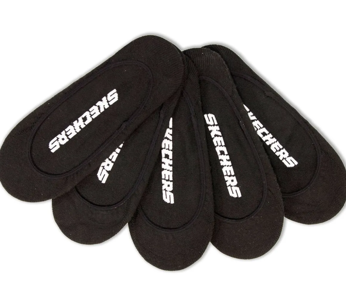 5 Pack Non Terry Solid Liner Socks